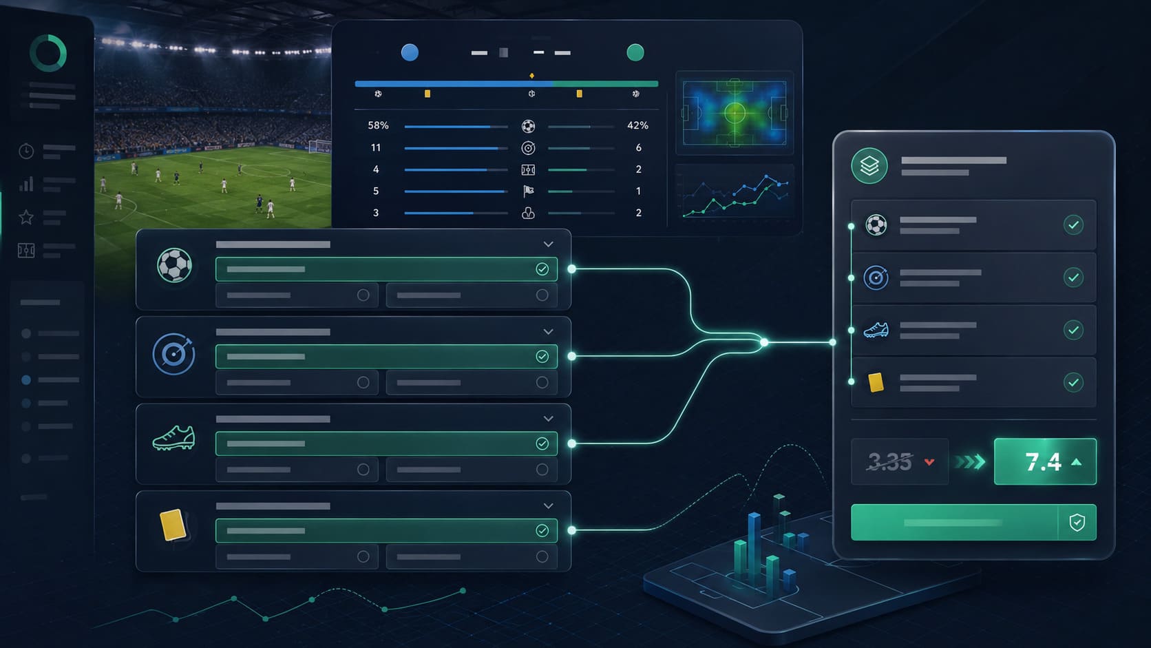 Illustration till guiden om Bet Builder inom betting på VinnaPengar.com