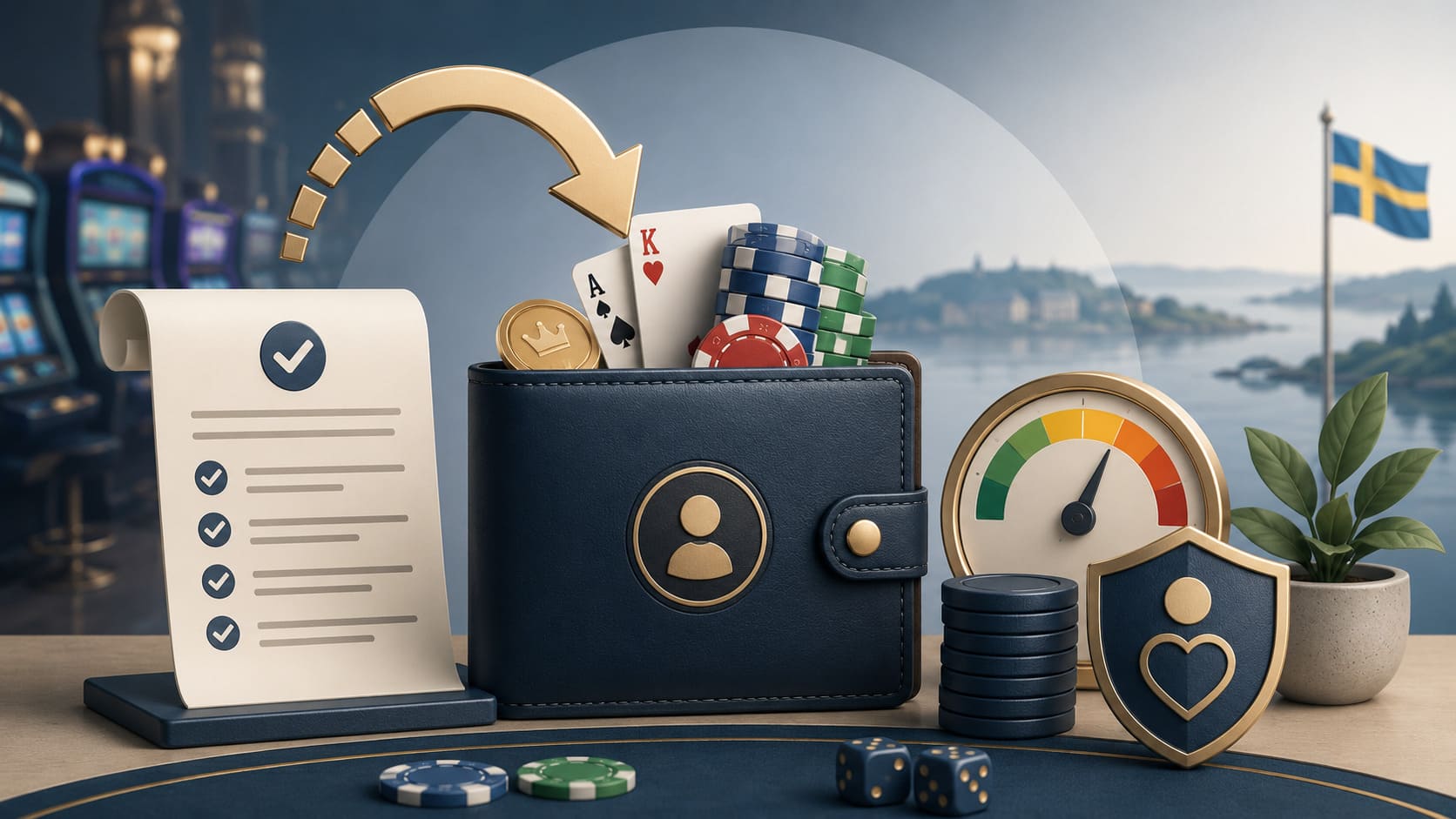Illustration till guiden om cashback på casino på VinnaPengar.com