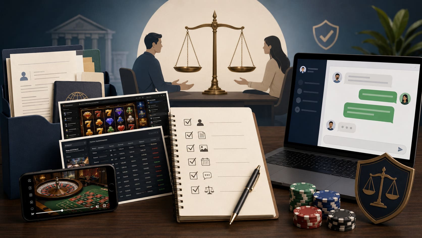 Illustration till guiden om casinotvister och klagomål på VinnaPengar.com