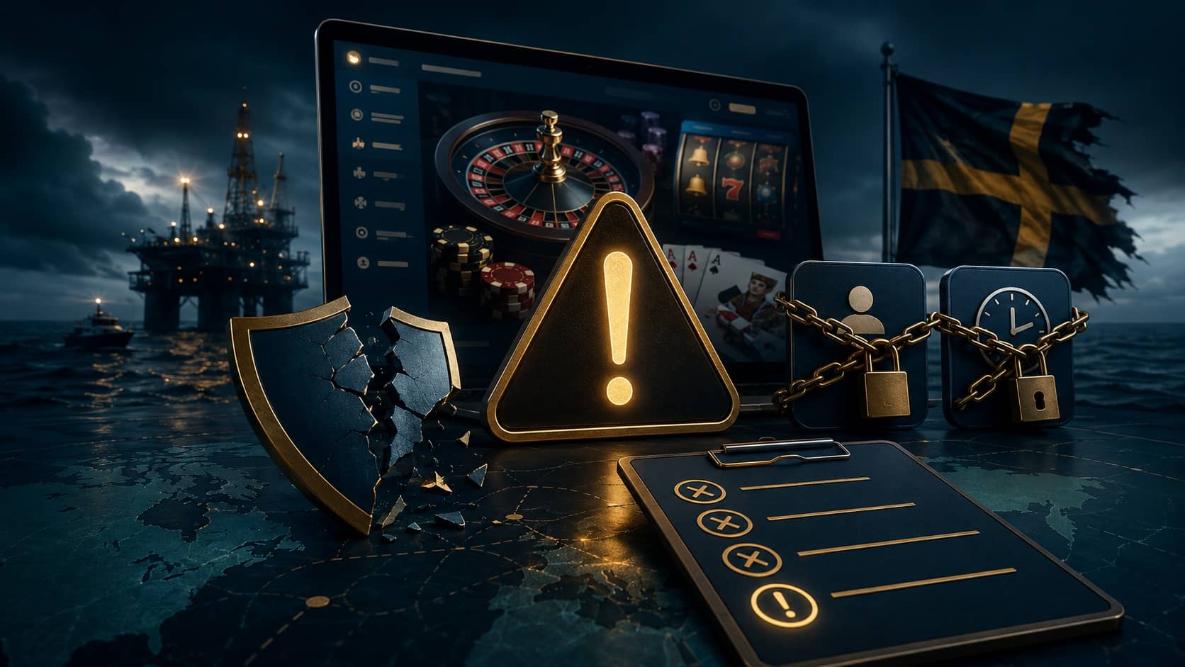 Illustration till guiden om Casino utan Spelpaus – varför det innebär risk och vad du bör veta på VinnaPengar.com