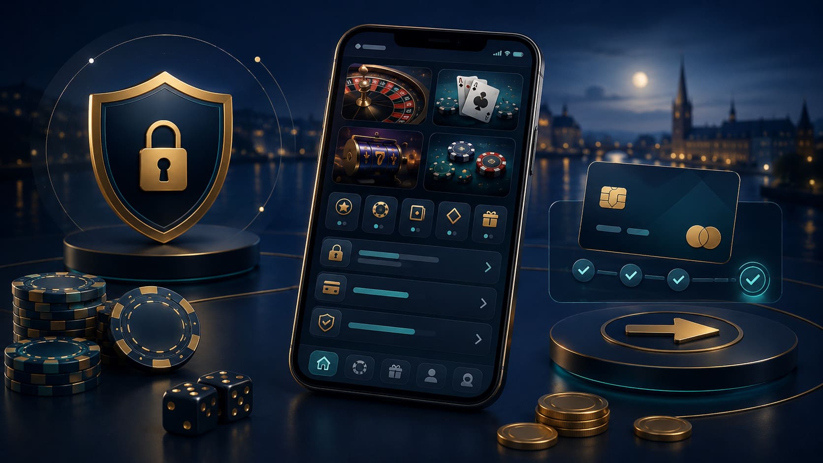 Illustration till guiden om mobilcasino för svenska spelare på VinnaPengar.com