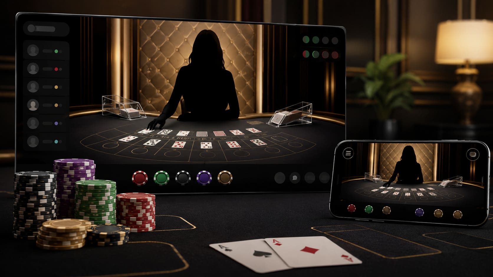 Illustration till guiden om live casino och dealerspel online på VinnaPengar.com